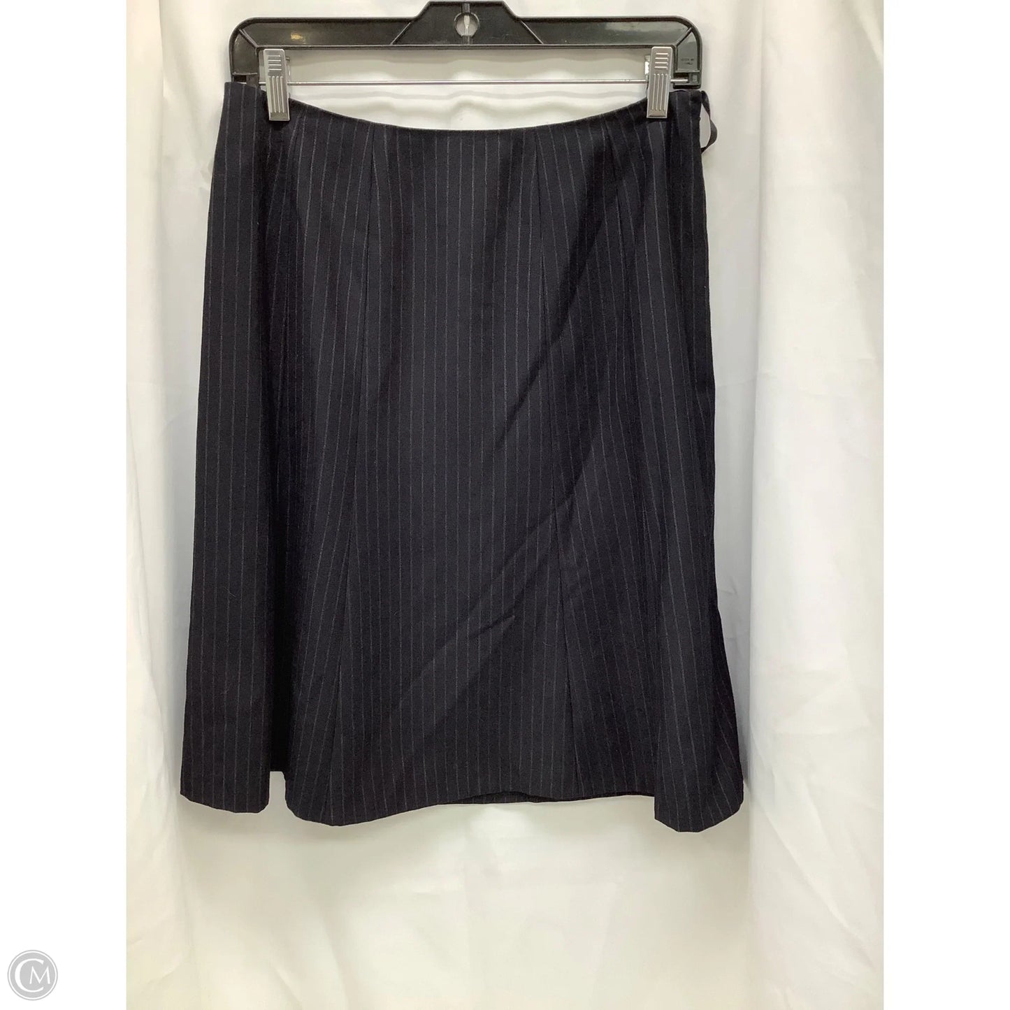 Skirt Midi By Calvin Klein In Striped Pattern, Size: 8