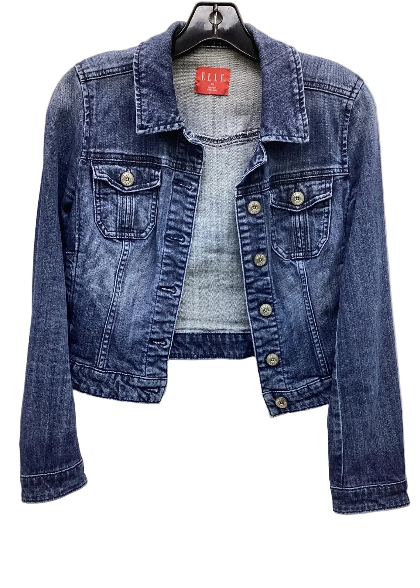 Jacket Denim By Elle In Blue, Size: Xs