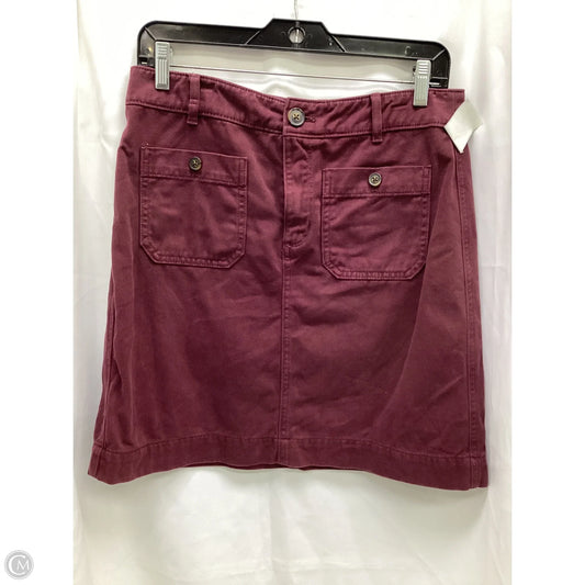 Skirt Maxi By Loft In Maroon, Size: 4