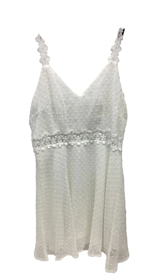 Dress Casual Midi By Shein In White, Size: M