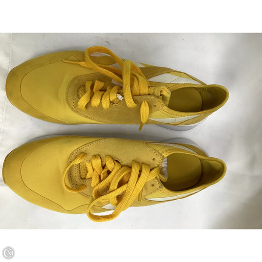 Shoes Athletic By Reebok In Yellow, Size: 8