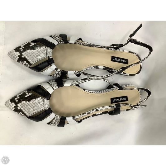 Shoes Flats By Nine West In Snakeskin Print, Size: 9