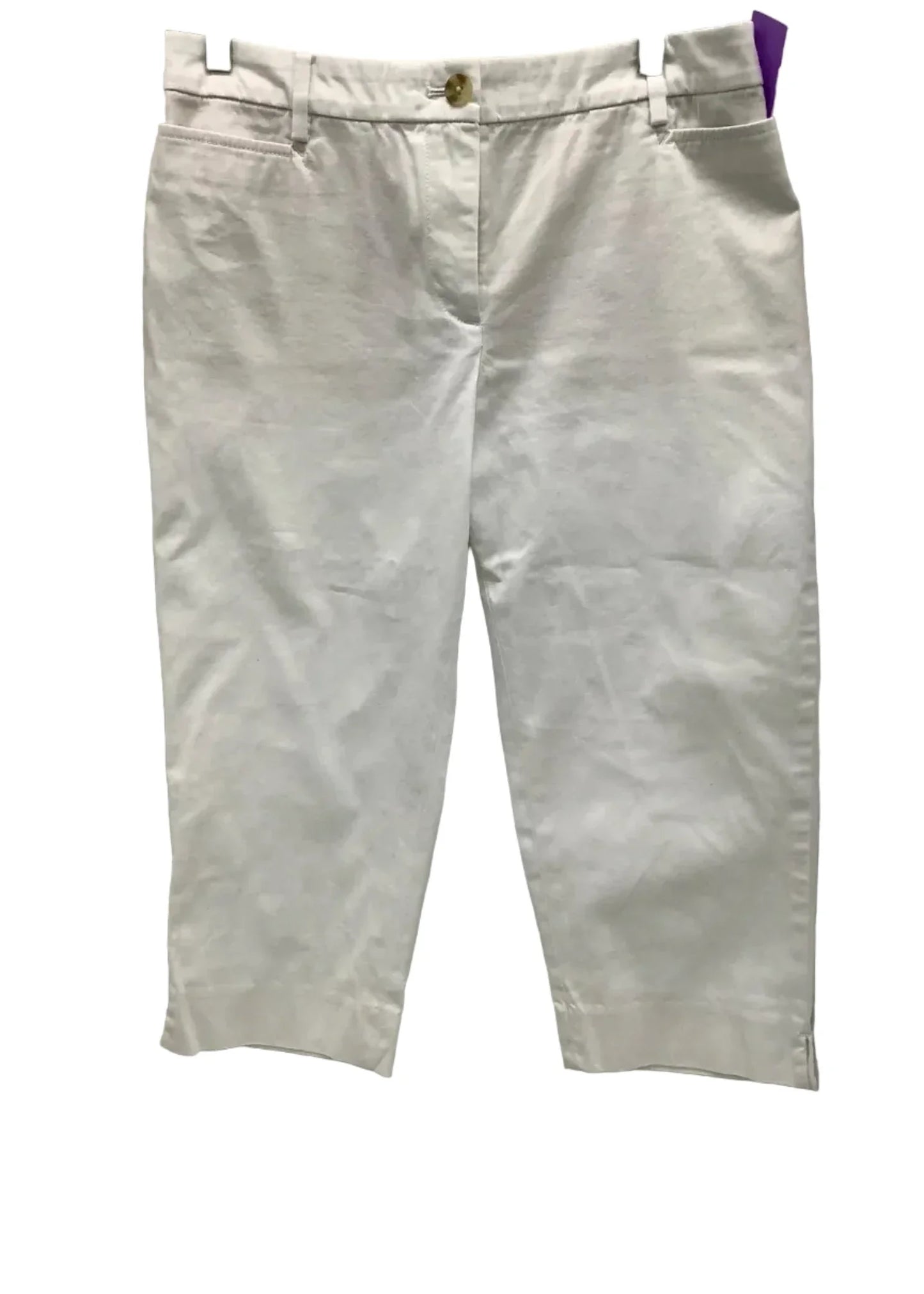 Capris By Talbots In White, Size: 4