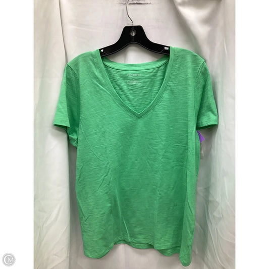 Top Short Sleeve By Talbots In Green, Size: Xl
