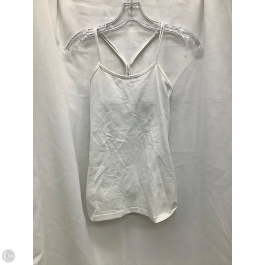 Athletic Tank Top By Lululemon In White, Size: M
