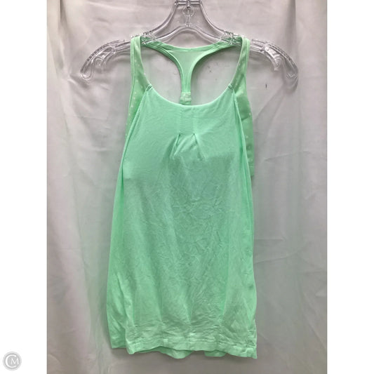 Athletic Tank Top By Lululemon In Green, Size: M