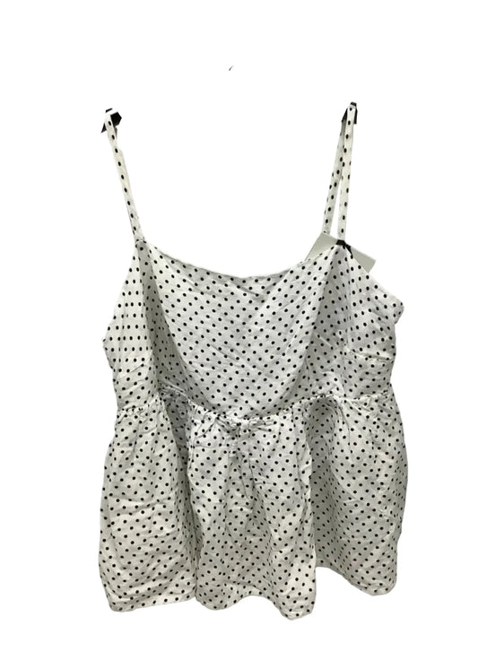Top Sleeveless Designer By Kate Spade In Polkadot Pattern, Size: 2x