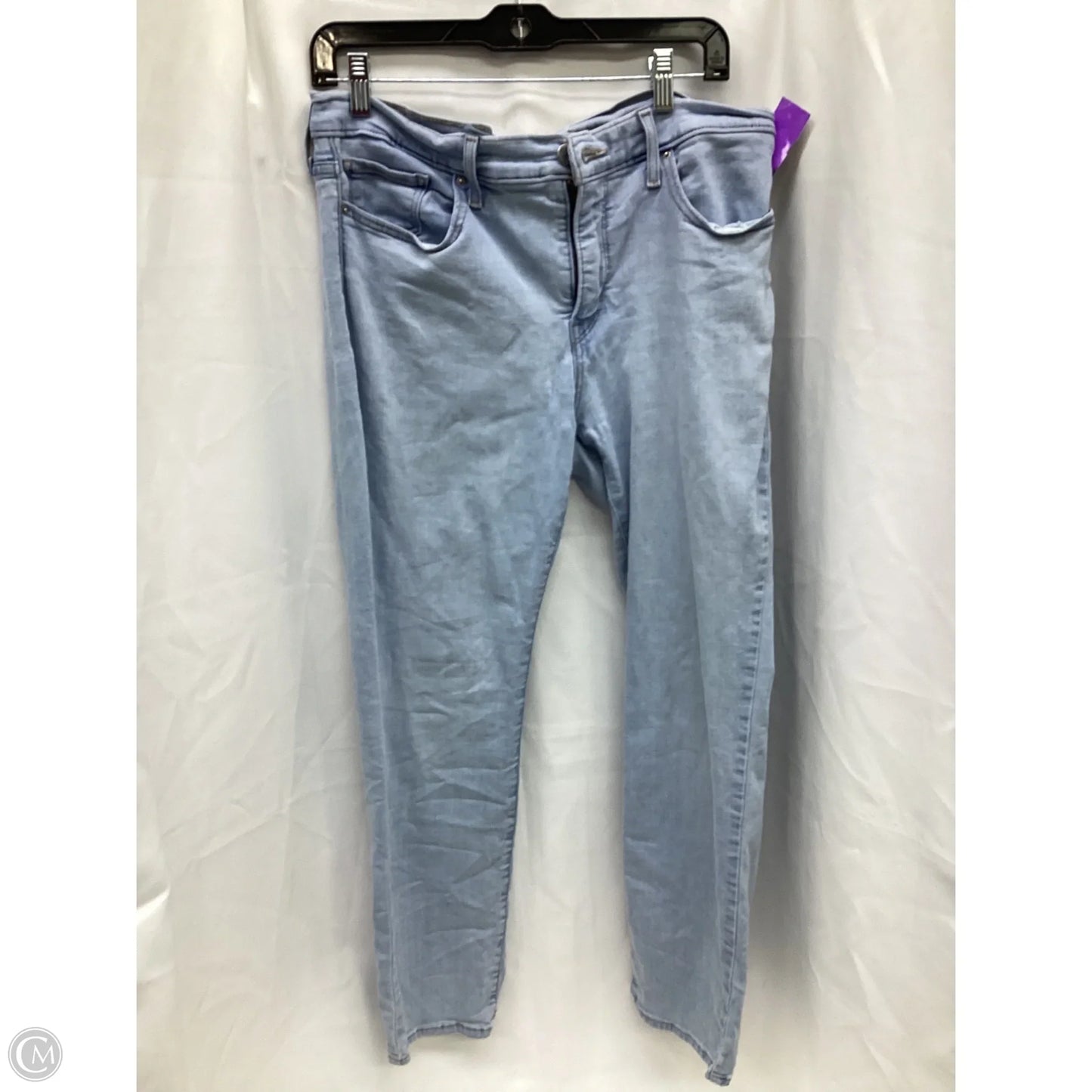Jeans Skinny By Levis In Blue, Size: 12