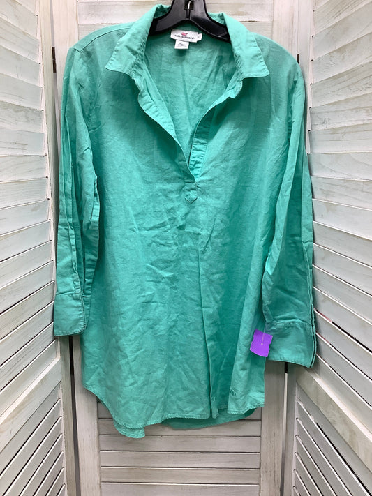 Teal Top Long Sleeve Vineyard Vines, Size L