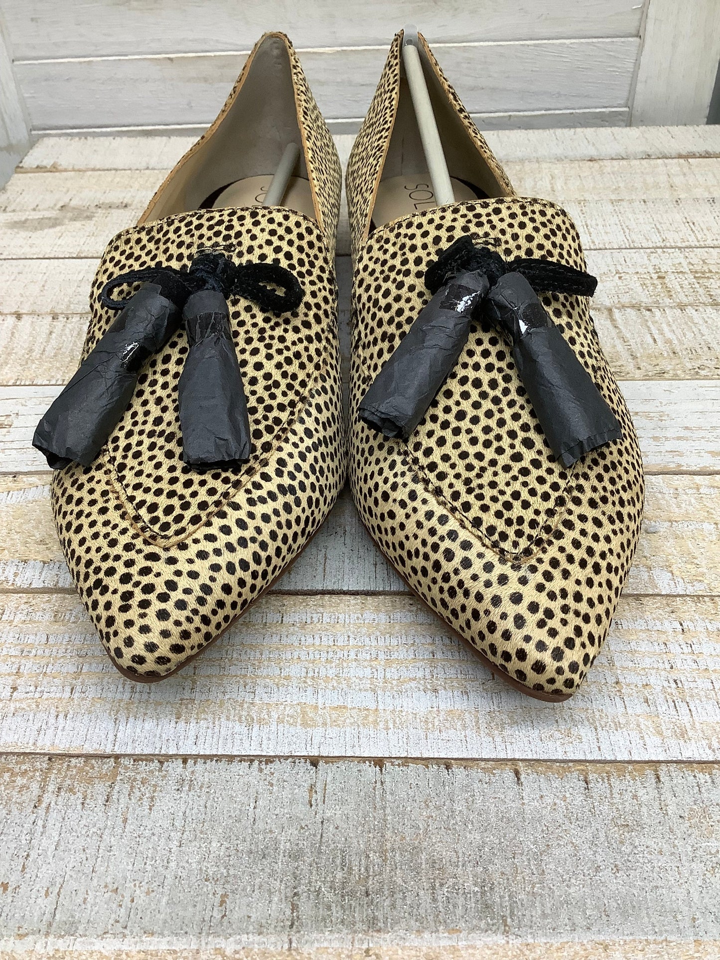 Leopard Print Shoes Flats Sole Society, Size 10