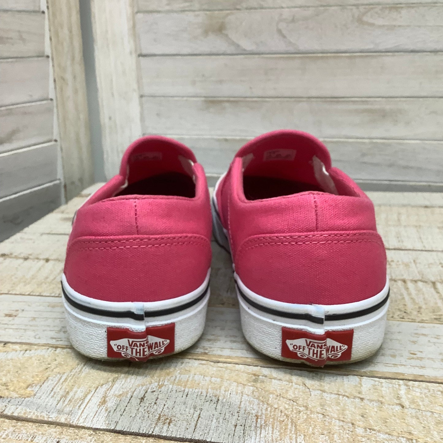 Pink Shoes Flats Vans, Size 7.5