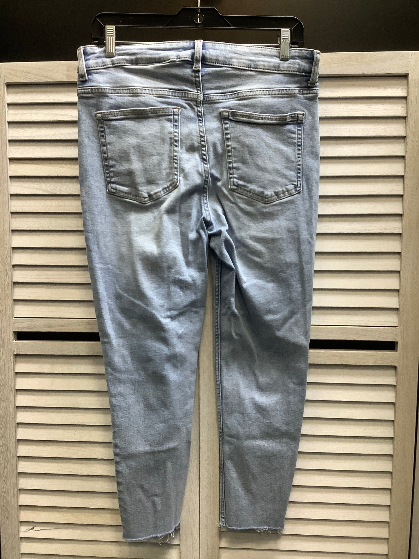 Jeans Skinny By H&m In Blue Denim, Size: 12