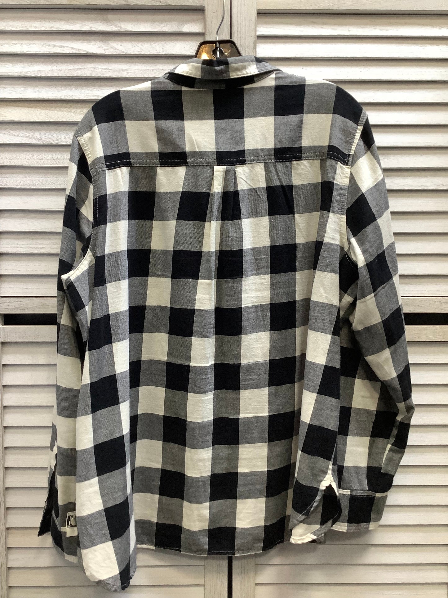 Top Long Sleeve By Old Navy In Plaid Pattern, Size: Xl