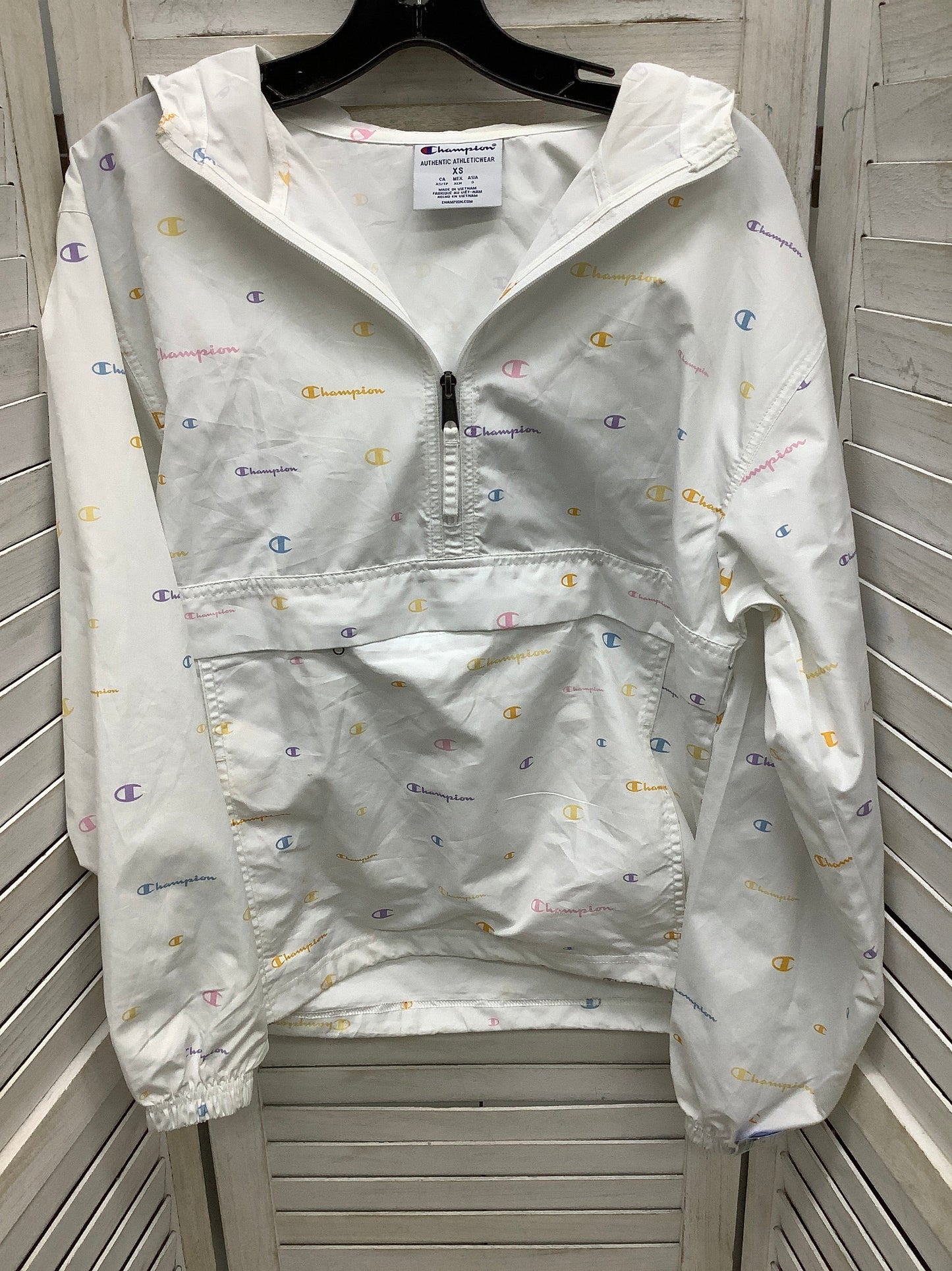 Jacket Windbreaker By Champion In Multi-colored, Size: Xs