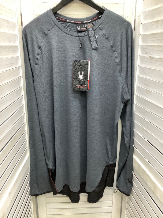 Top Long Sleeve By Spyder In Grey, Size: Xl