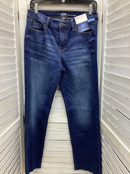 Jeans Straight By Shoedazzle In Blue Denim, Size: 8