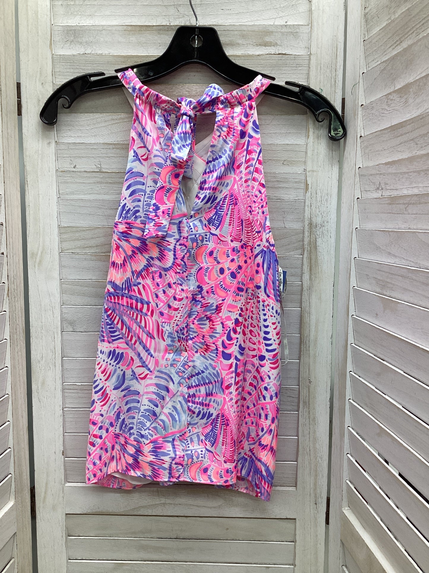 Top Sleeveless By Lilly Pulitzer In Pink & Purple, Size: Xxs