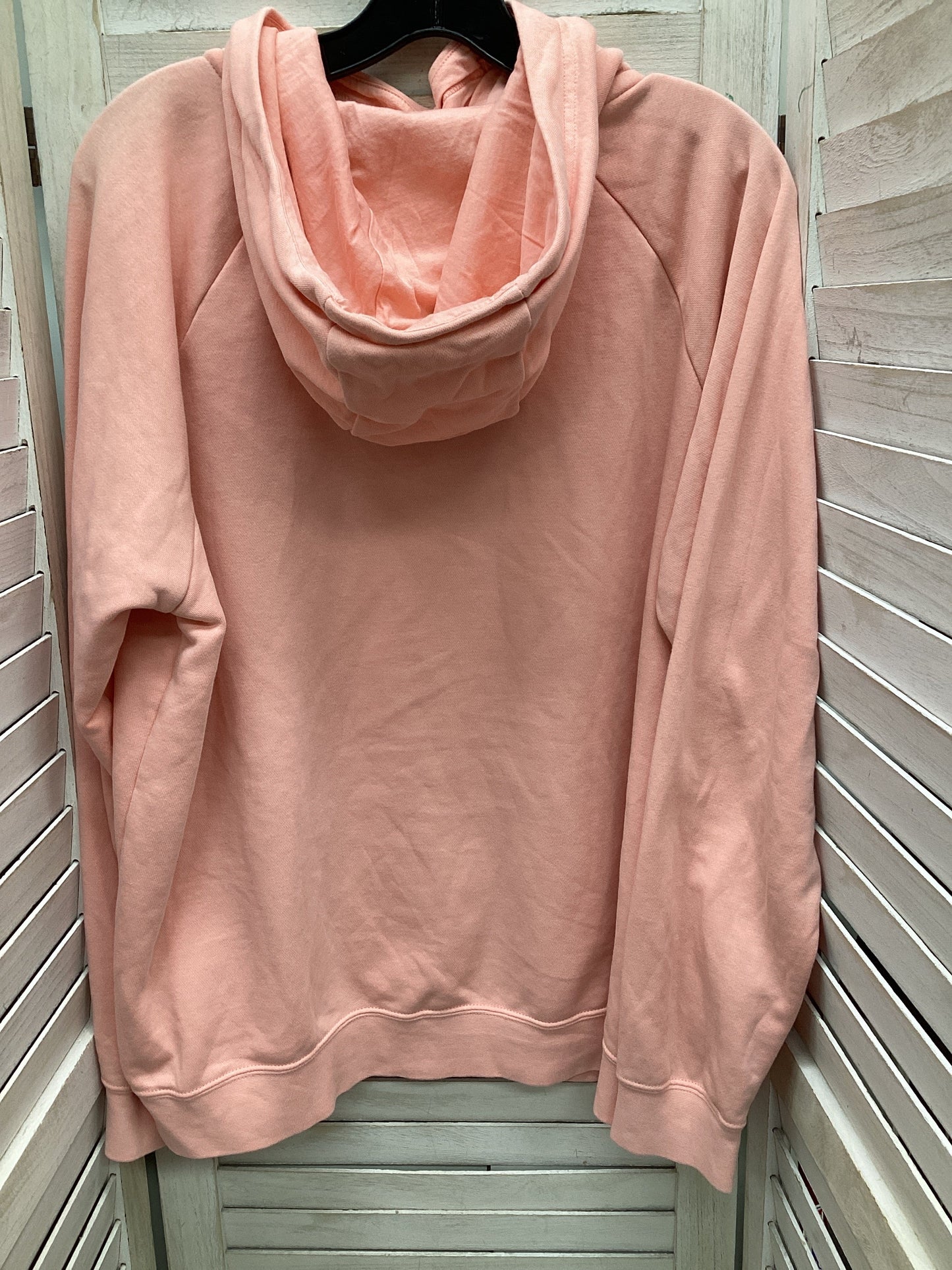 Athletic Sweatshirt Hoodie By Nike In Pink, Size: Xl