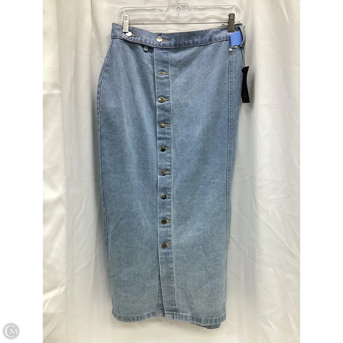Skirt Midi By Shein In Blue Denim, Size: 4x