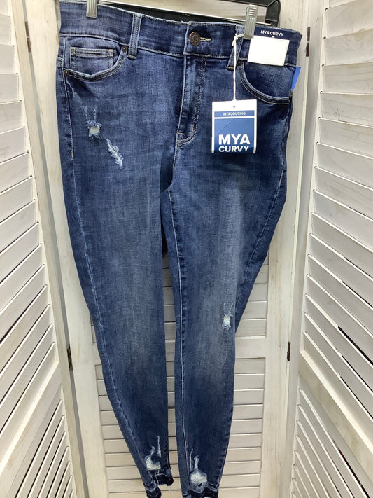 Jeans Boyfriend By New York And Co In Blue Denim, Size: 8