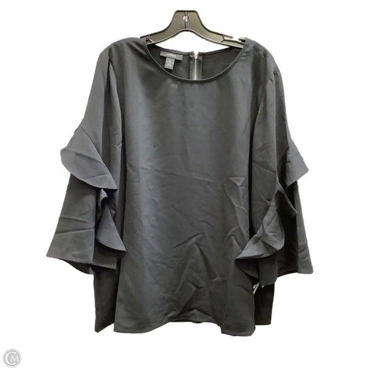 Top Long Sleeve By Alfani In Black, Size: Xl