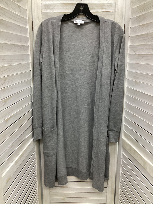 Cardigan By Clothes Mentor In Grey, Size: L