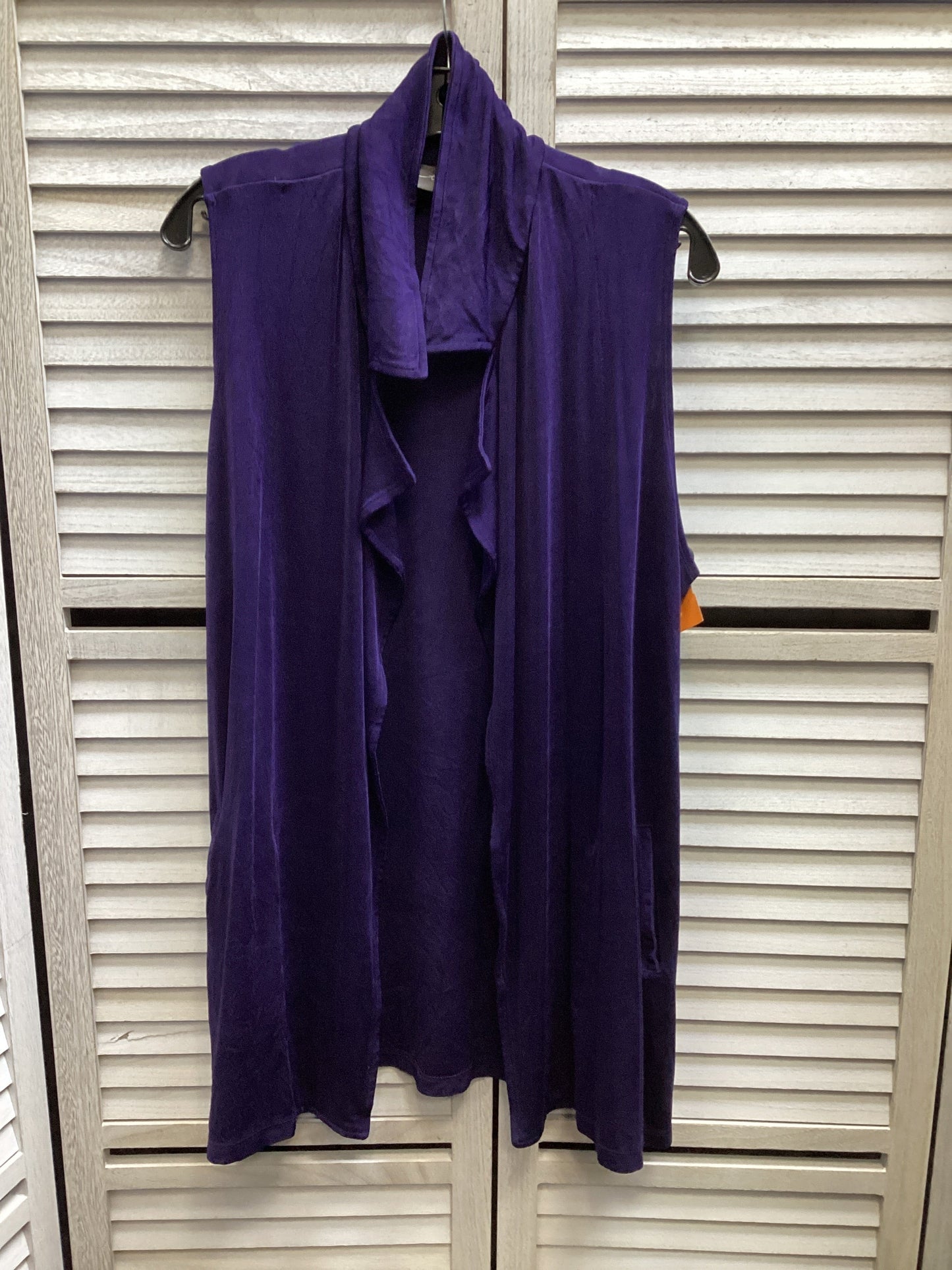 Cardigan By Chicos In Purple, Size: 2x