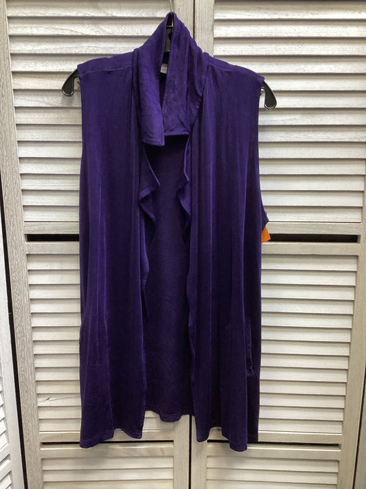 Cardigan By Chicos In Purple, Size: 2x