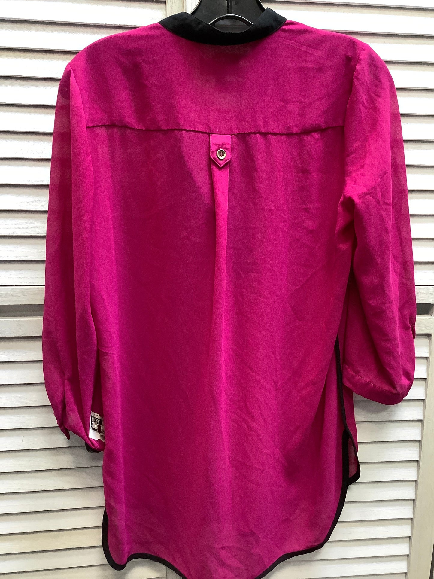 Purple Top Long Sleeve Basic My Michele, Size S