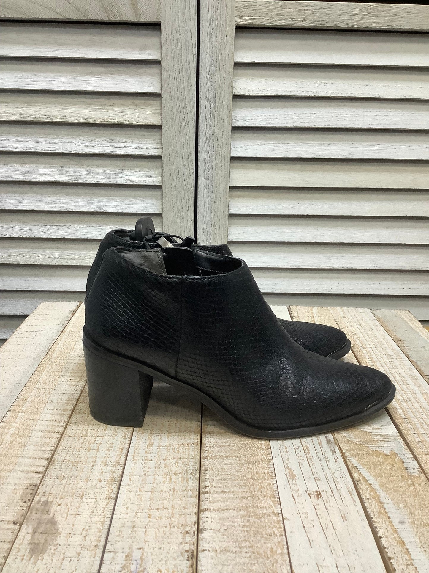 Boots Ankle Heels By Franco Sarto In Black, Size: 6.5