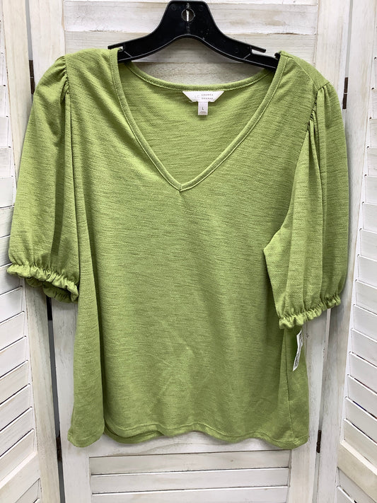 Green Top 3/4 Sleeve Basic Lc Lauren Conrad, Size L