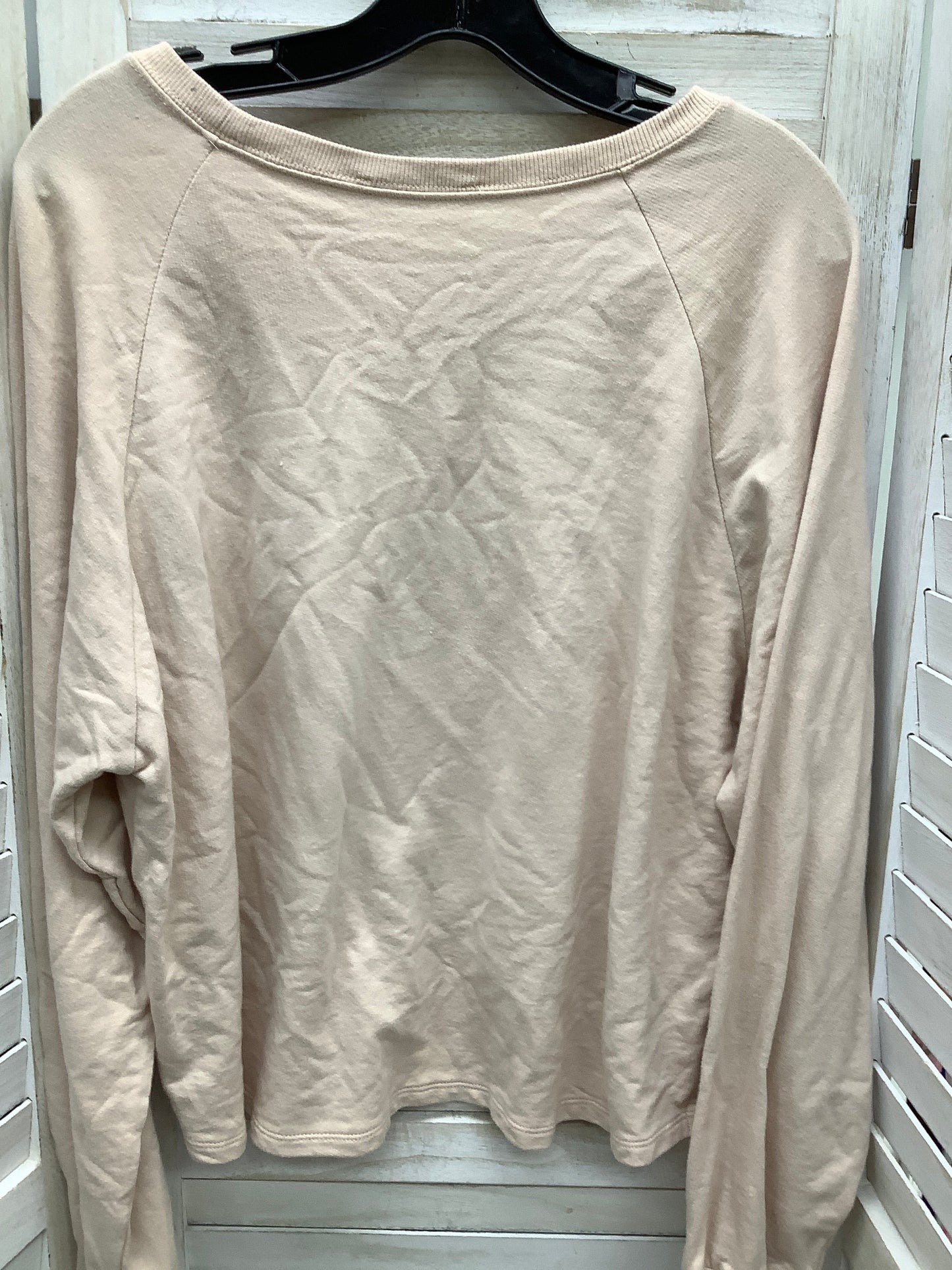 Blush Top Long Sleeve Basic Zenana Outfitters, Size S