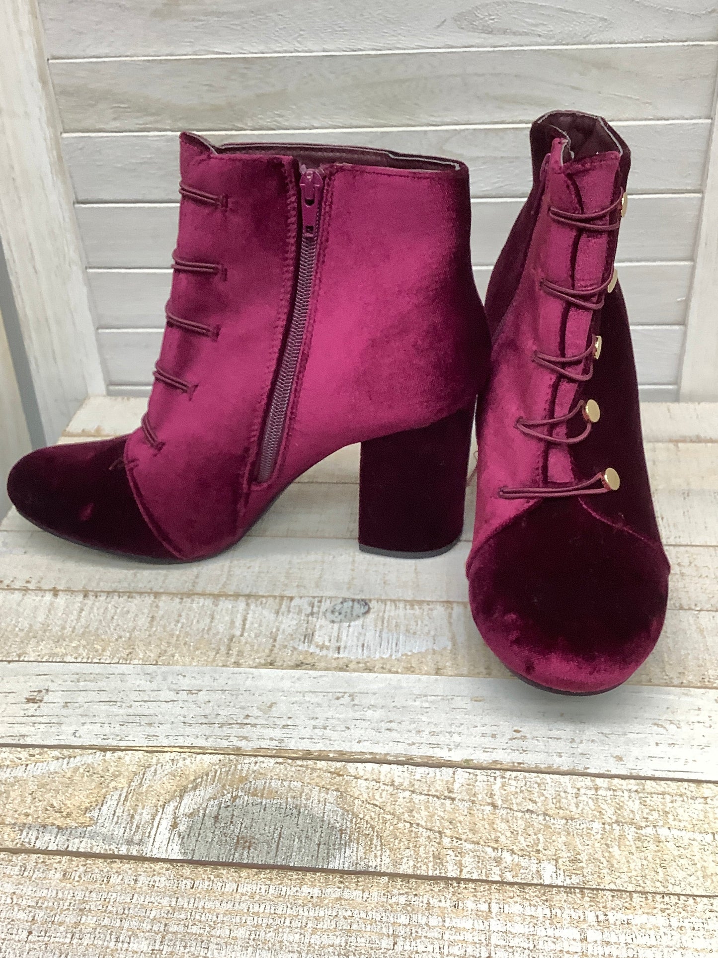 Boots Ankle Heels By Just Fabulous  Size: 8.5