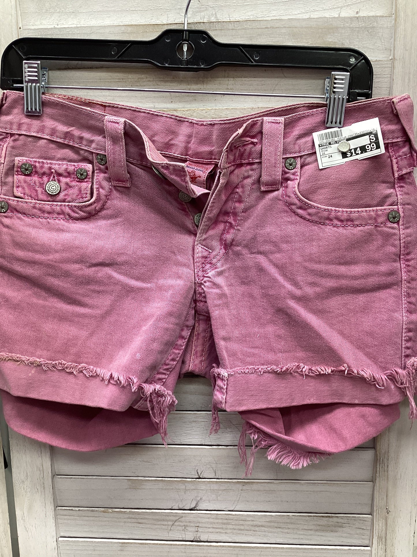 Shorts By True Religion In Pink, Size: 24