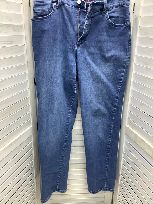 Blue Denim Jeans Straight Gloria Vanderbilt, Size 14