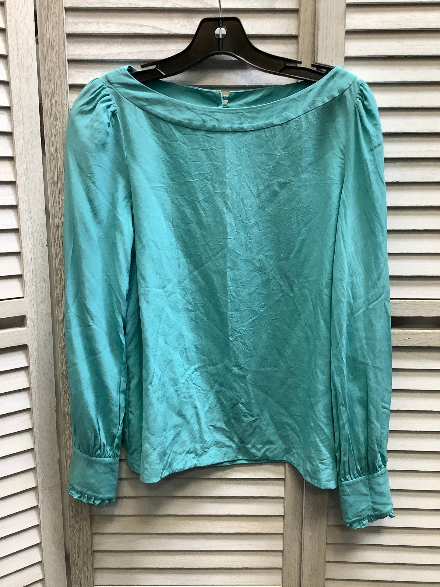 Blue Top Long Sleeve Kate Spade, Size 8