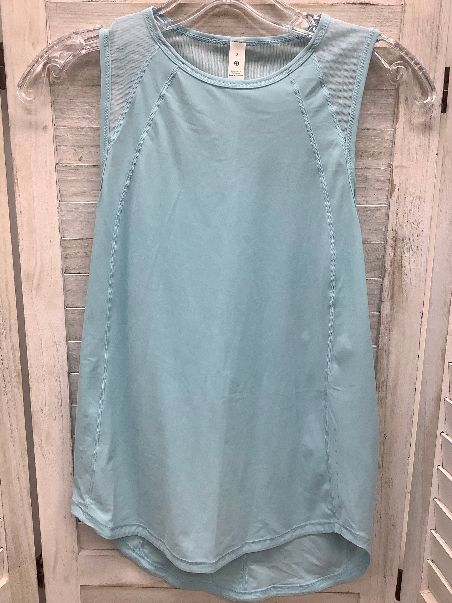 Blue Athletic Tank Top Lululemon, Size 2