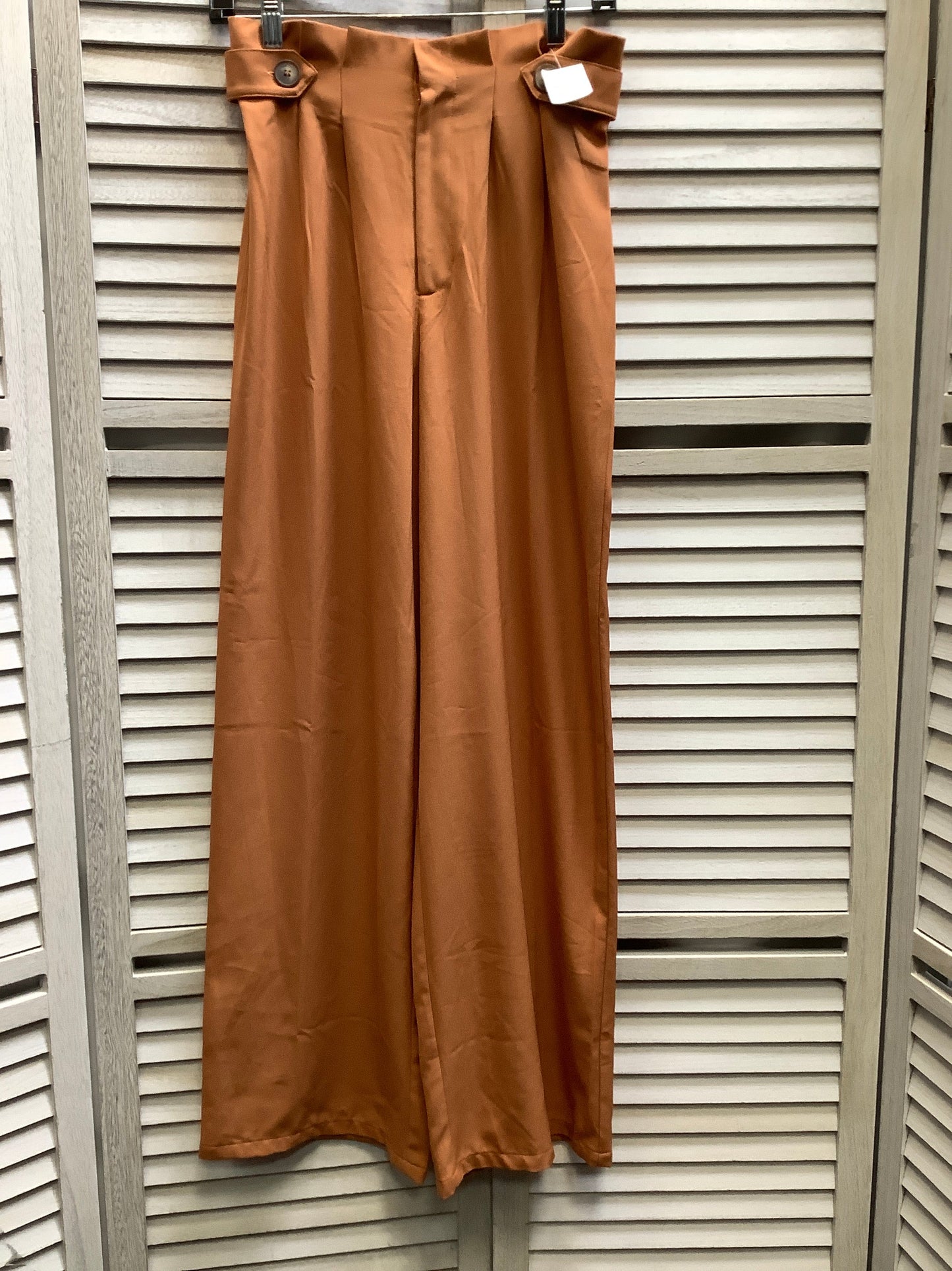 Orange Pants Wide Leg Forever 21, Size Xs