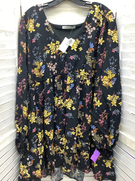 Floral Print Dress Casual Midi Abercrombie And Fitch, Size Xxl