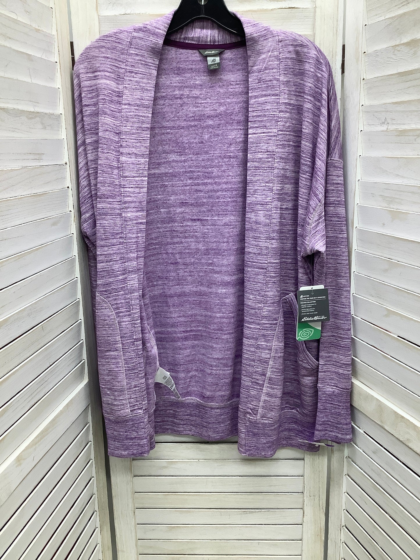 Purple Cardigan Eddie Bauer, Size L