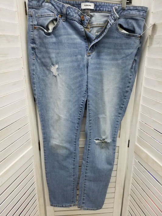 Blue Denim Jeans Skinny Sonoma, Size 14