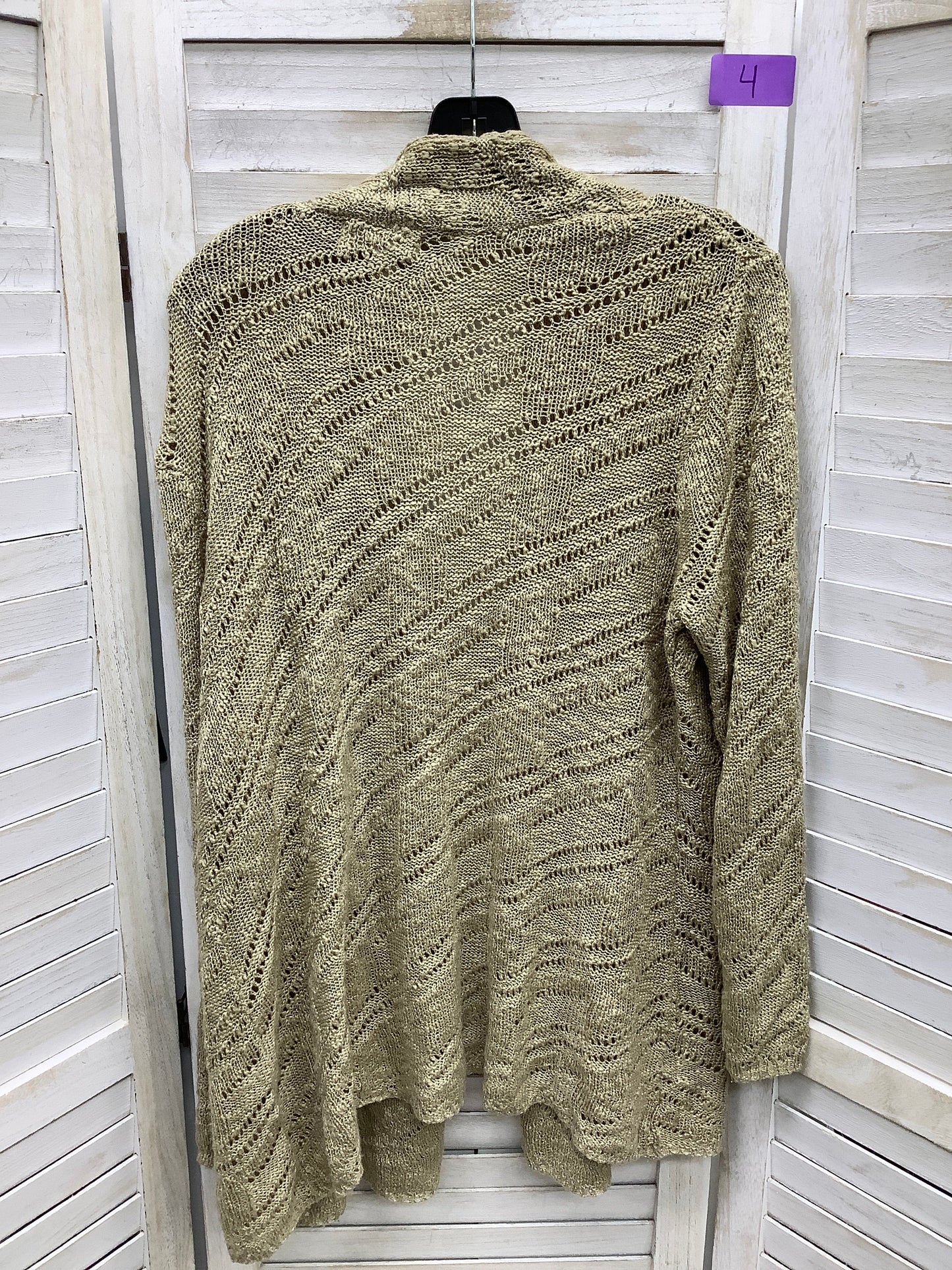 Tan Cardigan Dressbarn, Size Xl