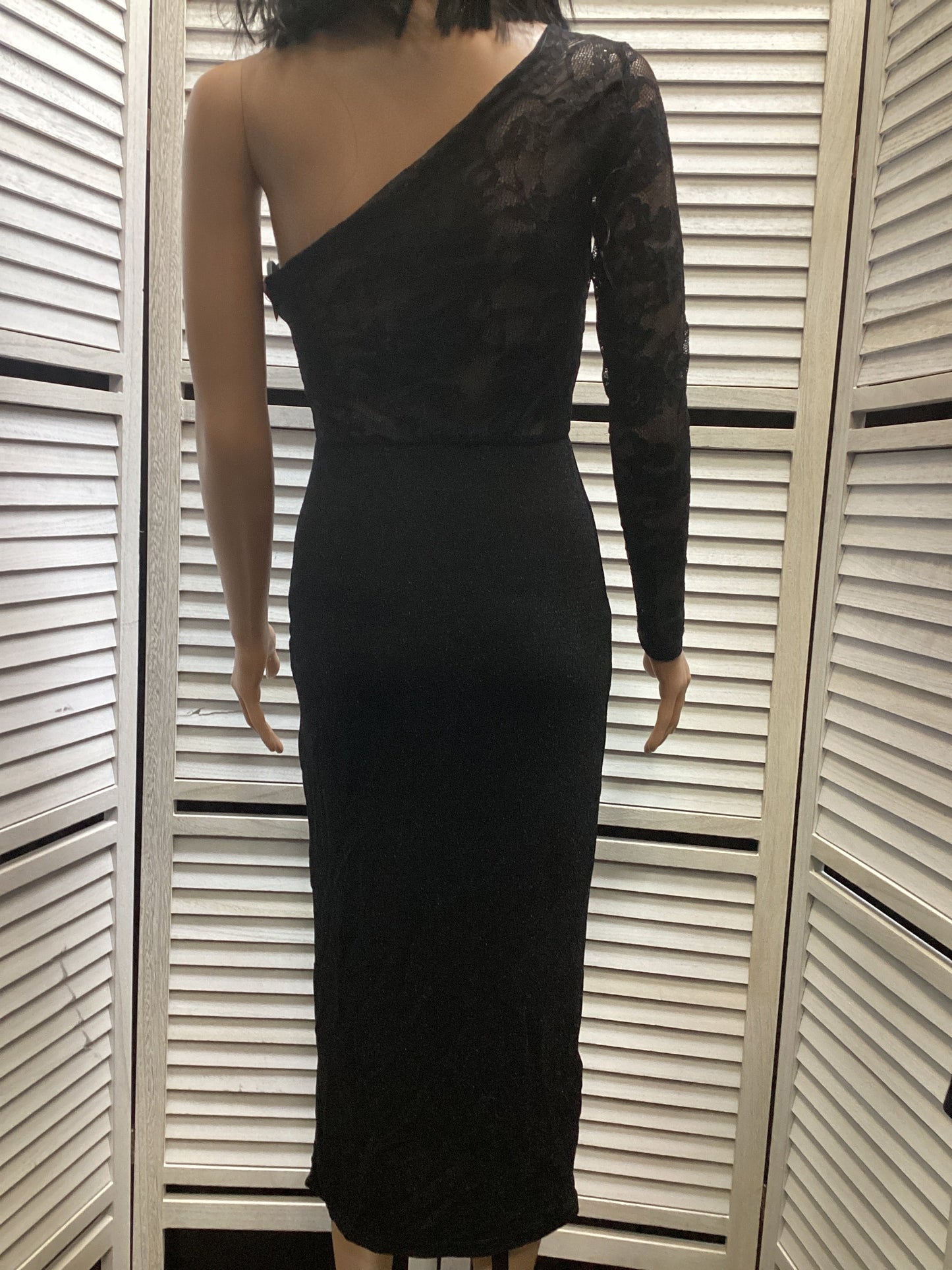 Dress Party Midi By Shein In Black, Size: S