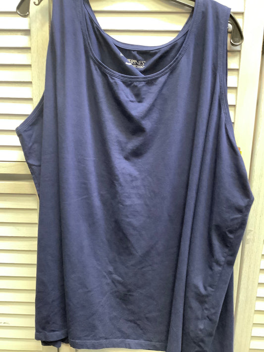 Navy Tunic Sleeveless Catherines, Size 4x