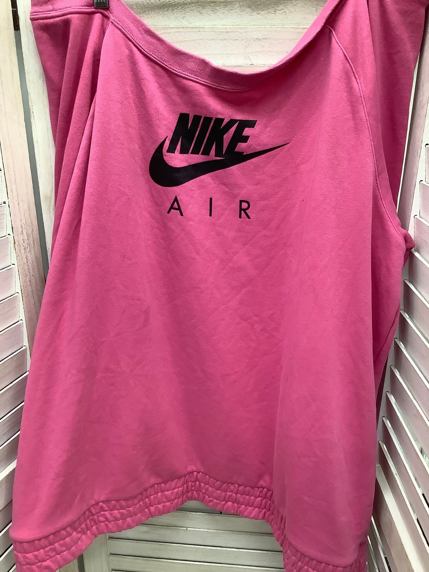 Sweatshirt Crewneck By Nike In Pink, Size: 2x