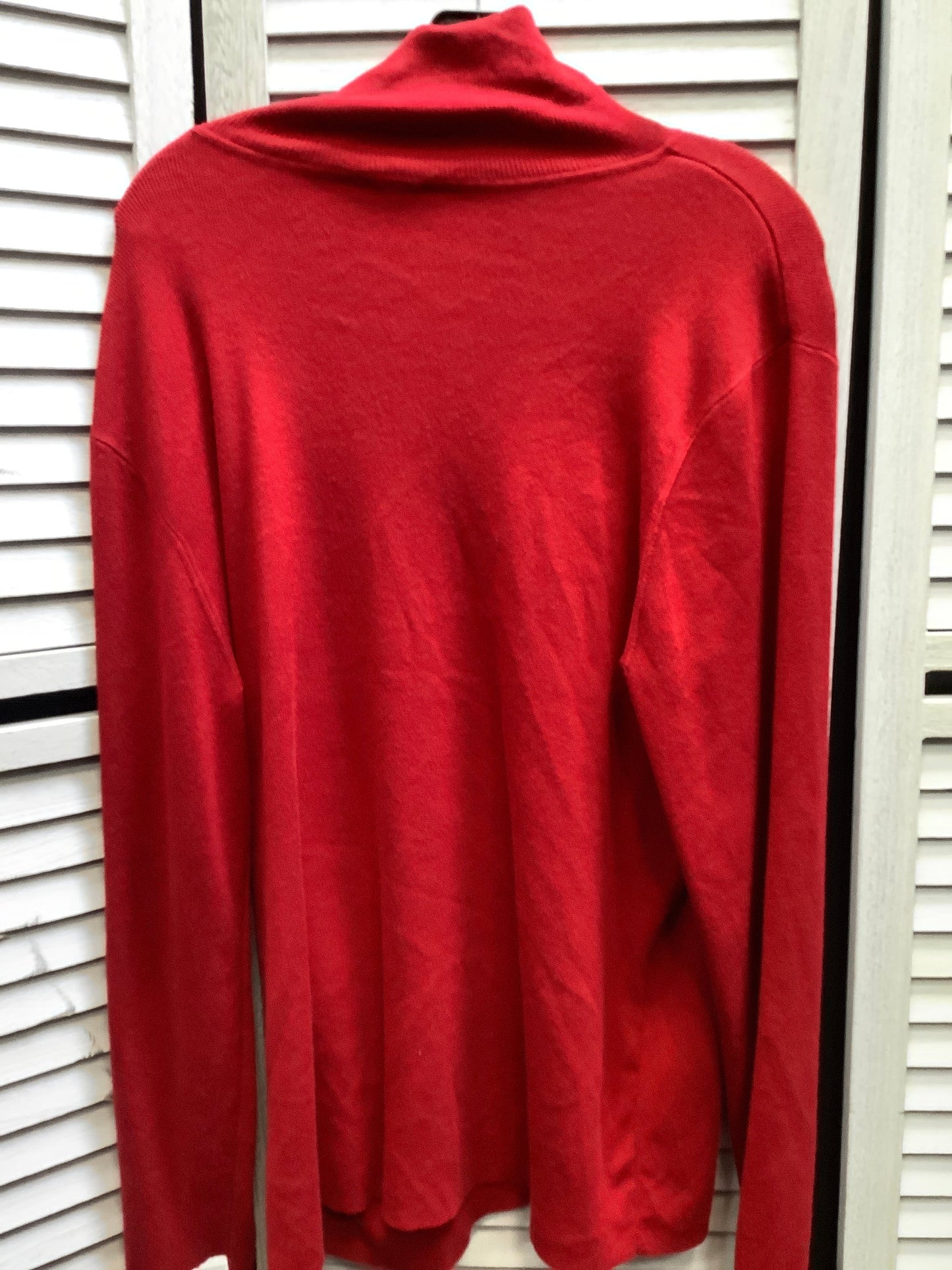 Sweater By Chicos In Red, Size: Xxl