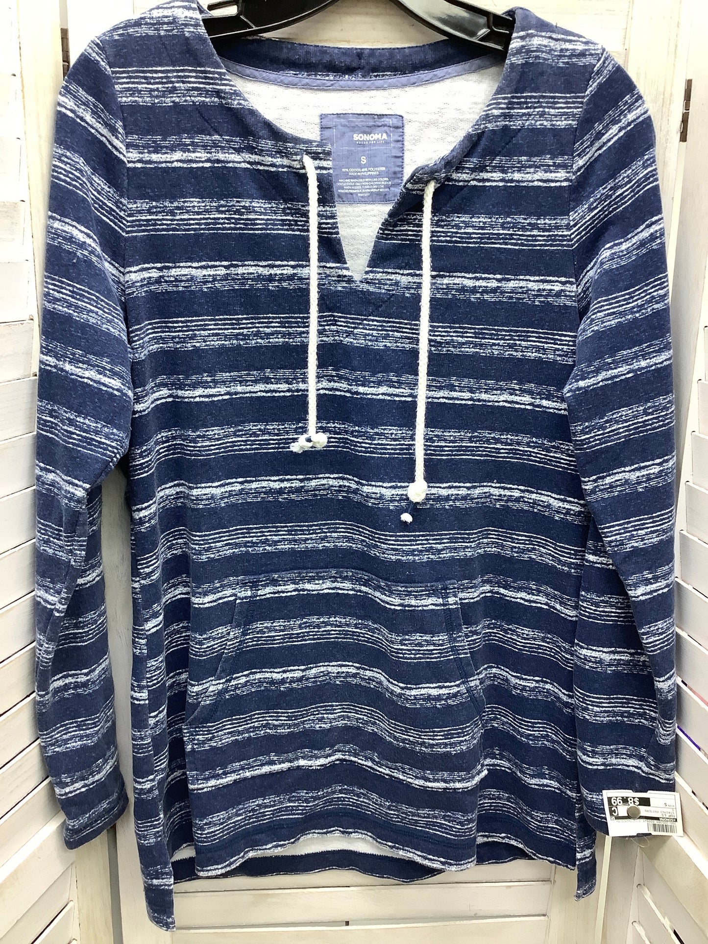 Striped Pattern Top Long Sleeve Sonoma, Size S