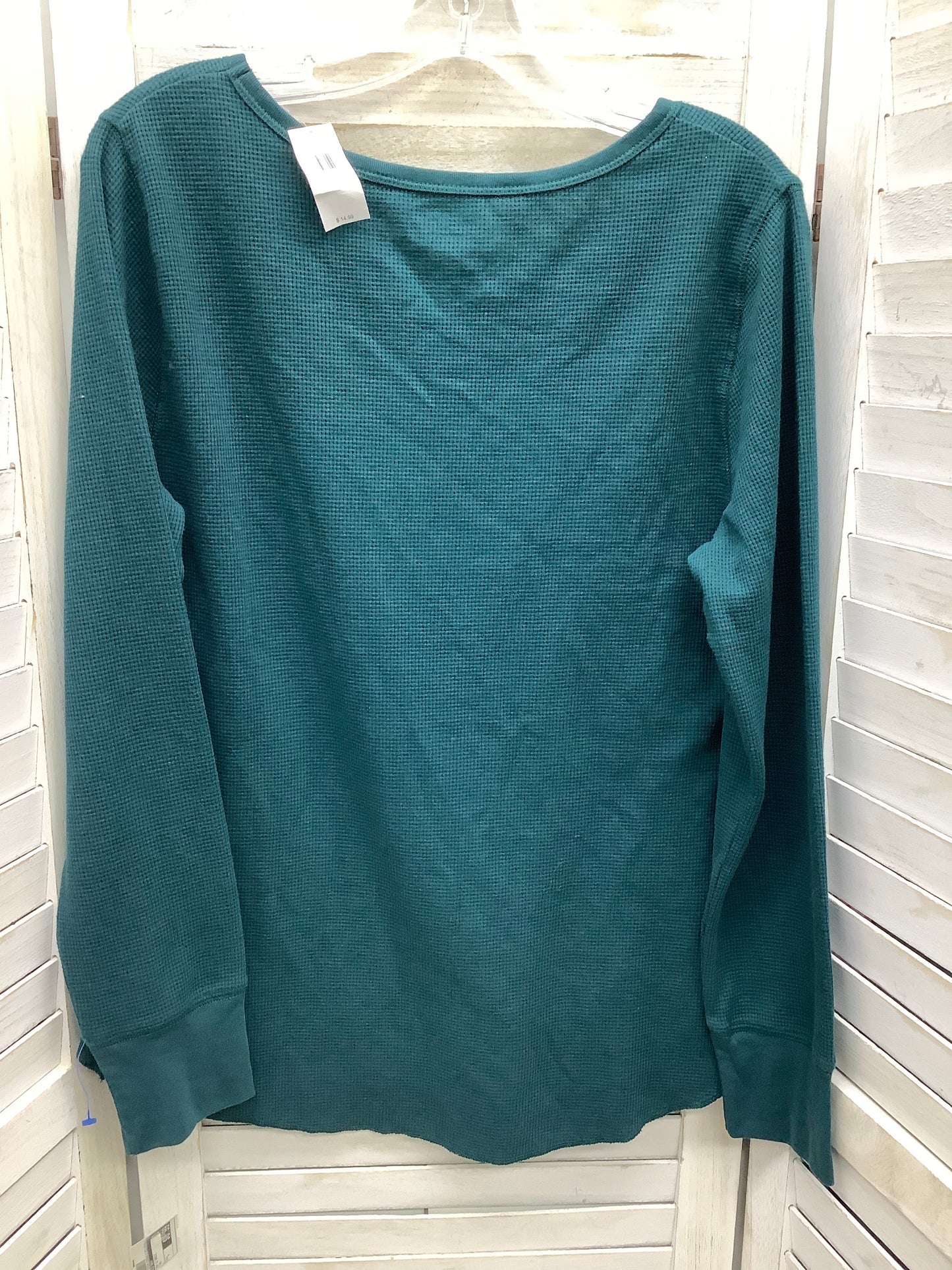 Teal Top Long Sleeve Basic Old Navy, Size L