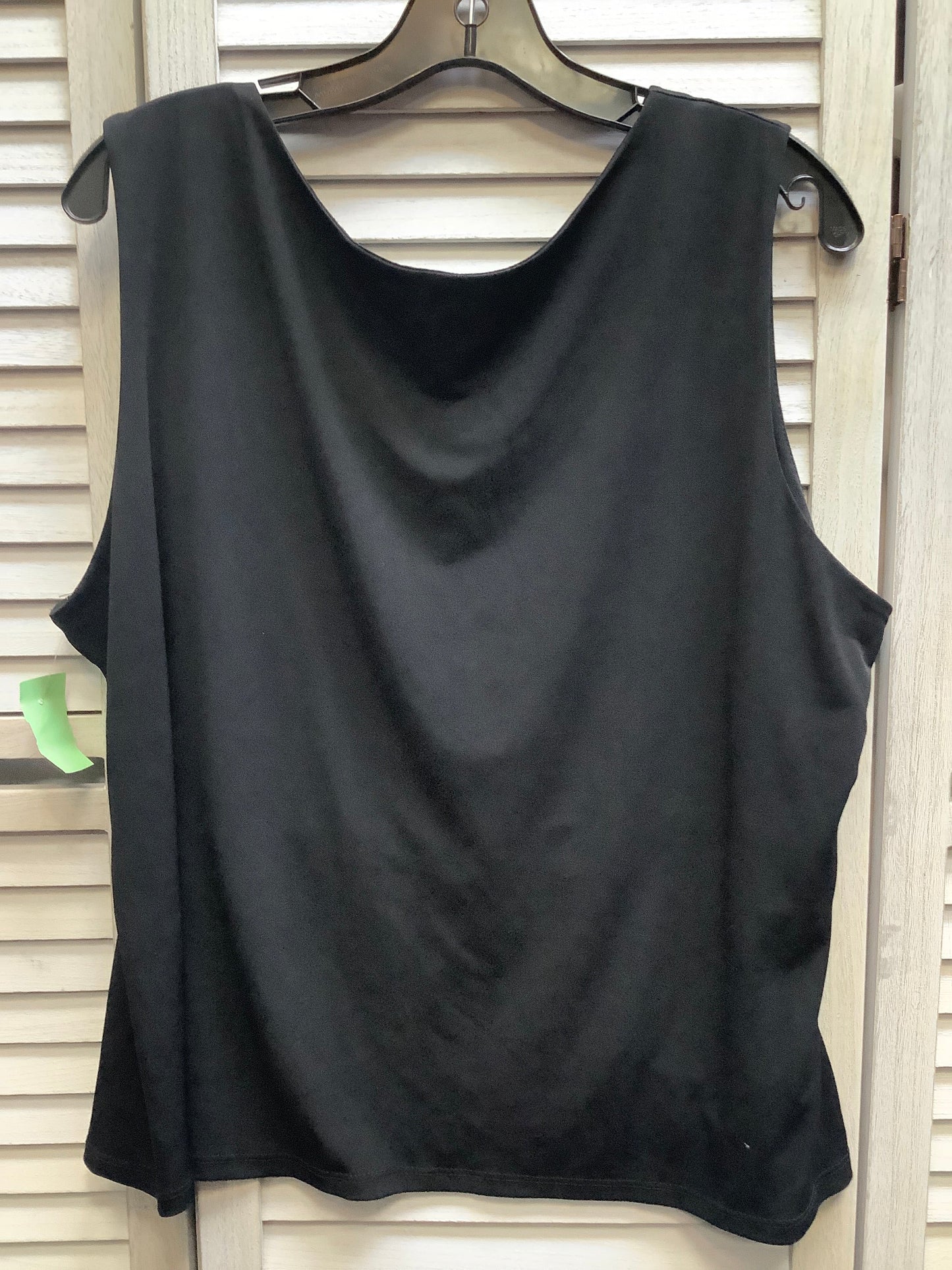 Black Top Sleeveless Basic Dressbarn, Size 2x
