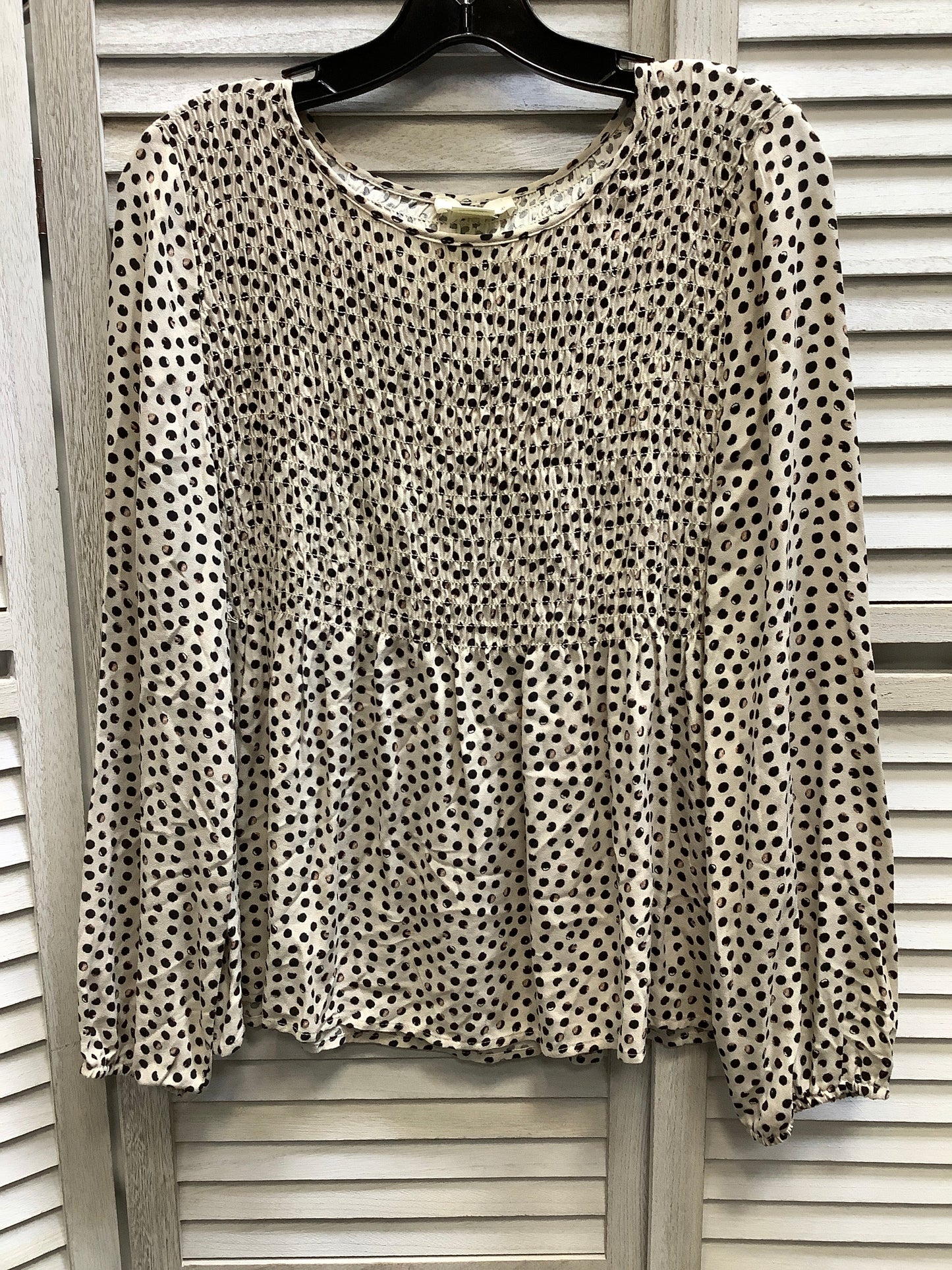 Polkadot Pattern Top Long Sleeve Basic Urban Romantics, Size L